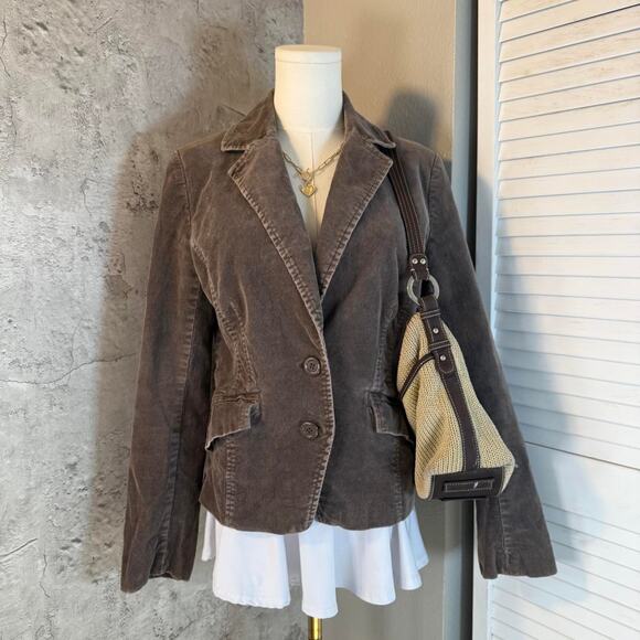 Brown H&M corduroy retro jacket - Picture 4 of 8